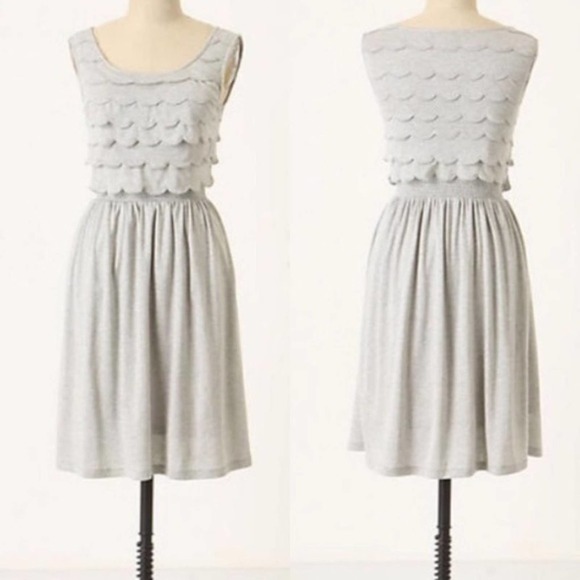Anthropologie Dresses & Skirts - Anthropologie Deletta Silver Lining Dress Scallop